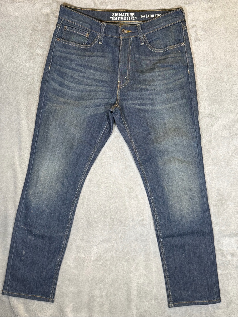 Levi's Men's Slim Straight Jeans in Faded Blue Wash 32x32
